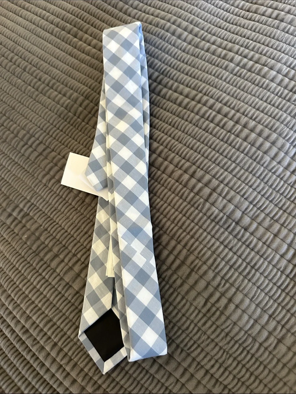 NWT Crewcuts Blue and White Checkered Tie